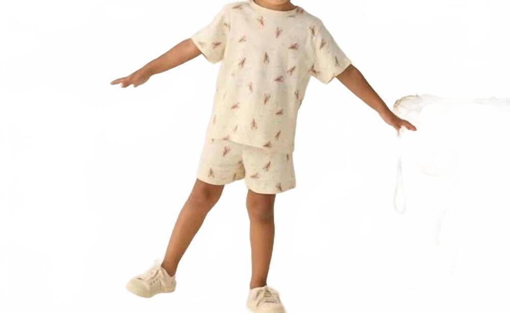 NEW QUINCY MAE boys top and short play set in lobsters